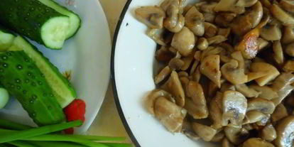 Шаг 4: тостов с шампиньонами