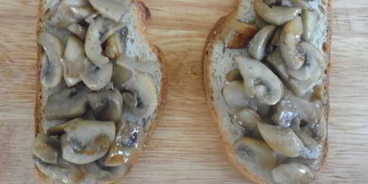 Шаг 5: тостов с шампиньонами