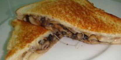 Шаг 6: тостов с сыром и грибами