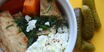 Шаг 2: тостов с творожно-овощной пастой