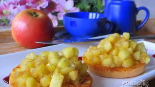 Рецепт Яблочных тостов на завтрак