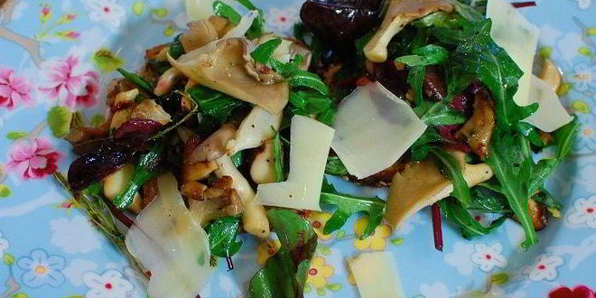 Рецепт жареных грибов на тостах