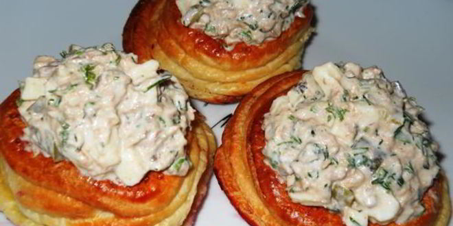 Рецепт волованов для закусок