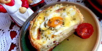 Шаг 18: глазуньи в съедобной сковородке