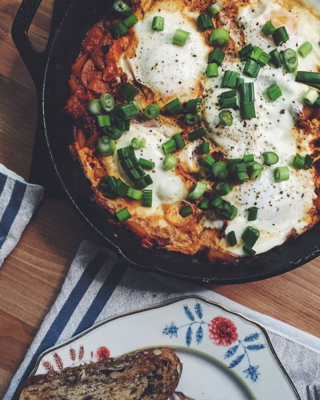 Рецепт шакшуки — яичницы с помидорами