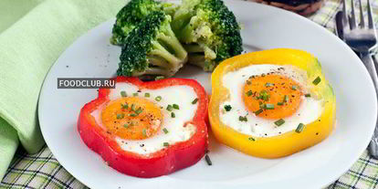 Шаг 4: яичницы глазунья в перце