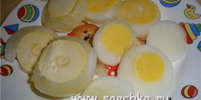 Шаг 2: яичницы иза замороженных яица