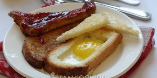 Рецепт яичницы по-бирмингемски и чайные тосты