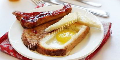 Шаг 9: яичницы по-бирмингемски и чайные тосты