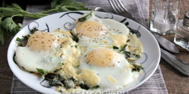 Рецепт яичницы с крапивой