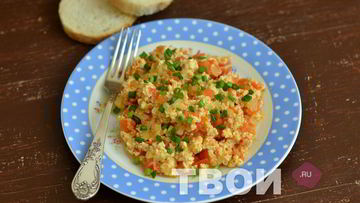 Рецепт Яичницы с помидорами