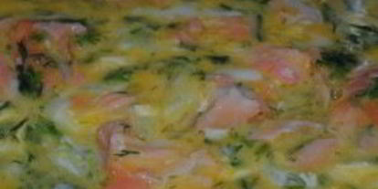 Шаг 4: яичницы с семгой