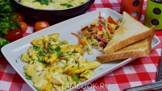 Рецепт Яичницы с сыром