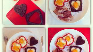 Рецепт Яичницы в хлебе и сладком перце