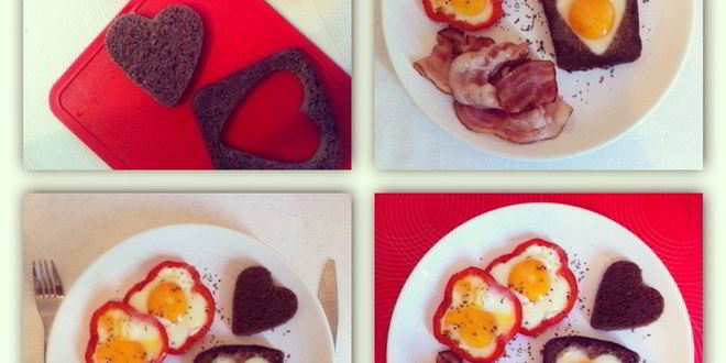 Рецепт Яичницы в хлебе и сладком перце