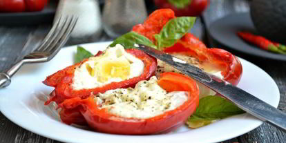 Шаг 4: яичницы в перце в микроволновке