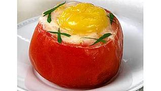 Рецепт Яичницы в помидорах