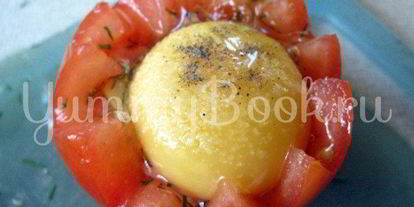 Шаг 2: яичницы в помидоре