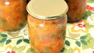 Рецепт Закуски из перца и моркови