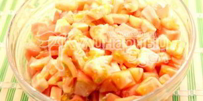 Шаг 2: закуски из перца и моркови