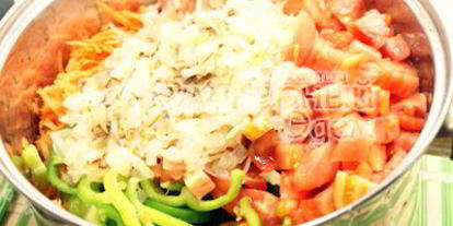 Шаг 5: закуски из перца и моркови