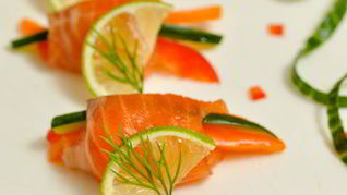 Рецепт Закуски из семги Калейдоскоп