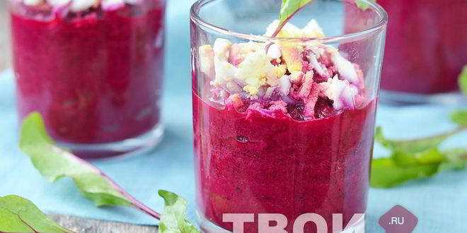 Рецепт закуски из свеклы с тунцом