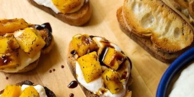 Рецепт закуски из тыквы с сыром