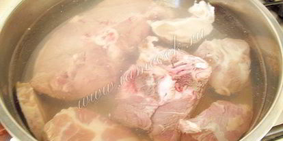 Шаг 3: мясного заливного