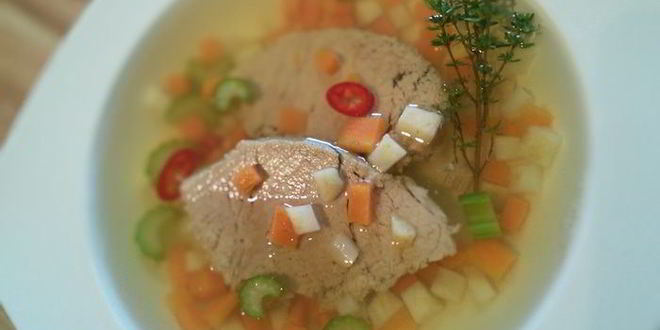 Рецепт телячьего заливного