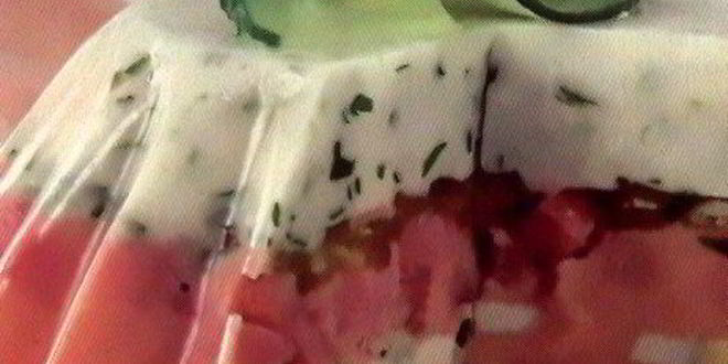 Рецепт цветного заливного с ветчиной