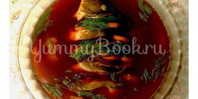 Рецепт Заливного из карпа с буряком