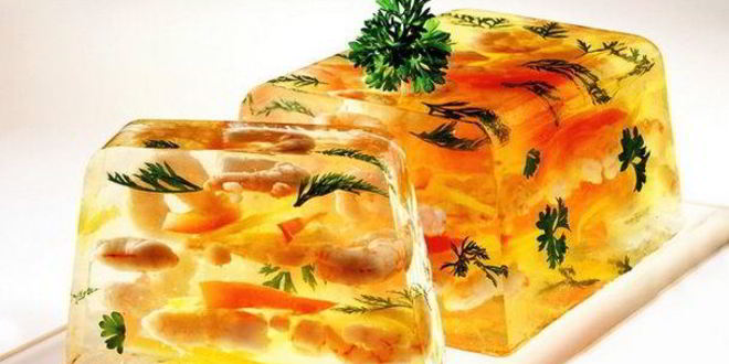 Рецепт Заливного из креветок