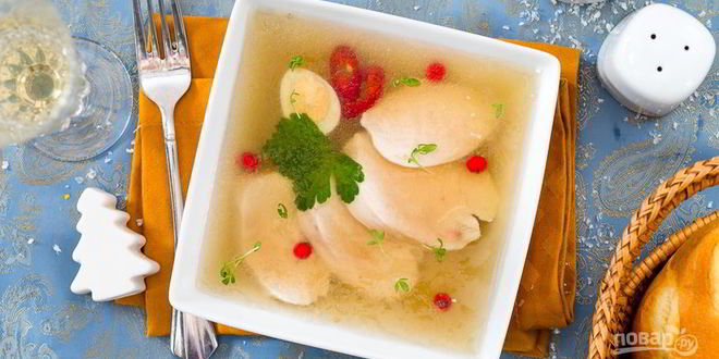 Рецепт заливного из куриного филе с овощами