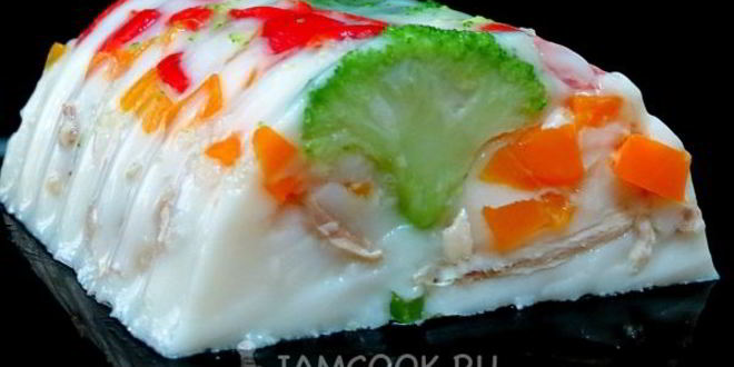 Рецепт заливного из курицы с брокколи