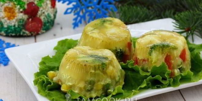 Рецепт заливного из овощей