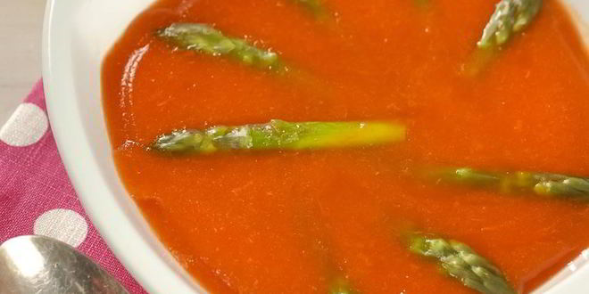 Рецепт заливного из перца со спаржей