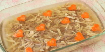 Шаг 4: заливного из петуха