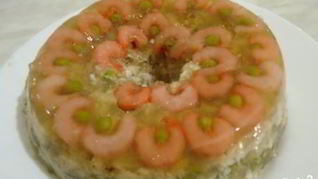 Рецепт Заливного из рыбы и креветок