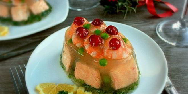 Рецепт заливного из рыбы новогоднее
