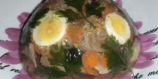 Рецепт Заливного из языка говяжьего с желатином