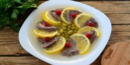 Шаг 5: заливного из языка