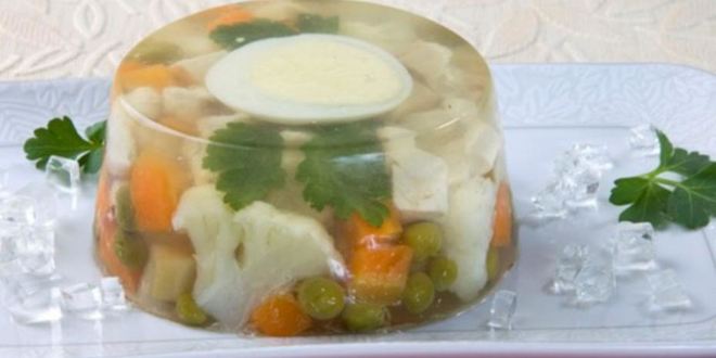 Рецепт заливного с куриным филе