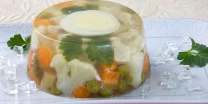 Шаг 3: заливного с куриным филе