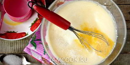 Шаг 4: заливного теста на кефире для пирога