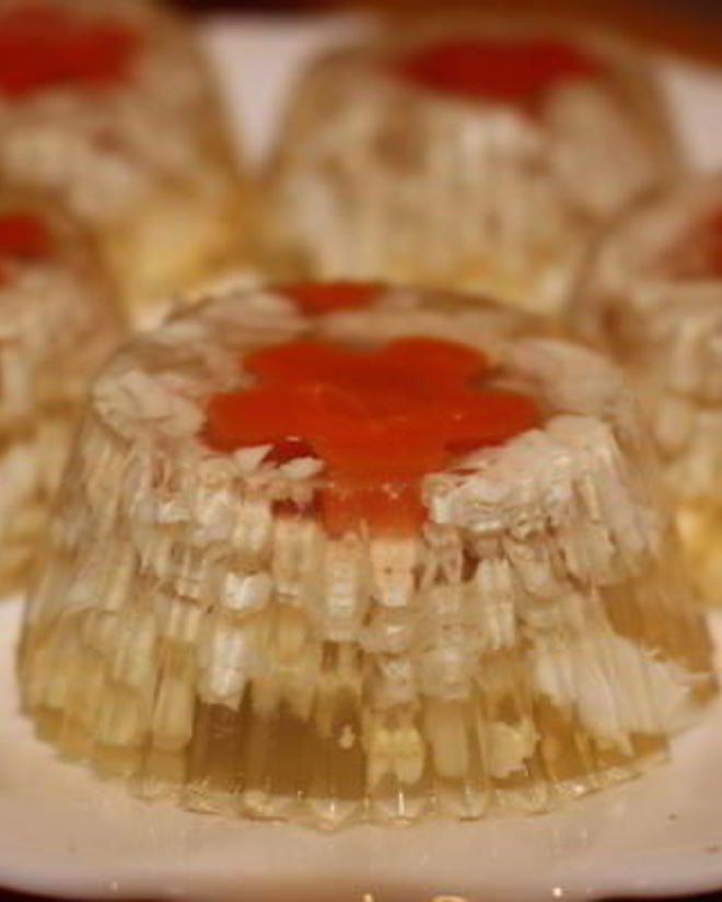 Рецепт заливного в чашечках