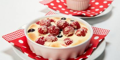 Шаг 2: запеченного сабайона со свежими ягодами