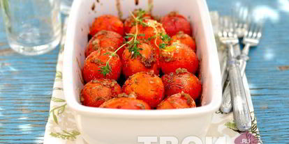 Шаг 3: запеченных помидоров