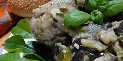 Шаг 5: зеленое, горячее карри с баклажанами и курицей