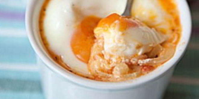 Рецепт овощного жульена с сыром и яйцом